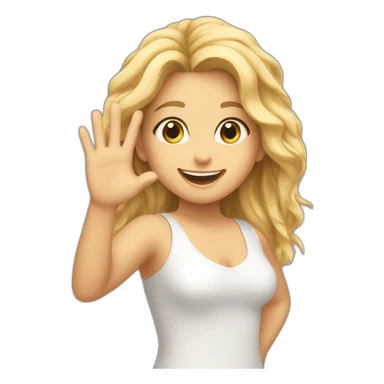 shakira high fiving sticker