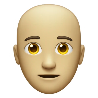 a man with half of his face tilted to the side, and a robot inside sticker