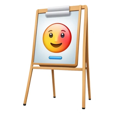 chart in a flip chart sticker