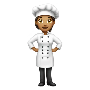 a female chef sticker