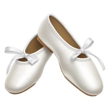 white ballet shoes sticker