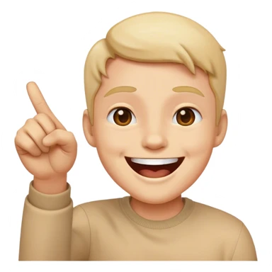 eliyle beni işaret edip gülen emoji sticker