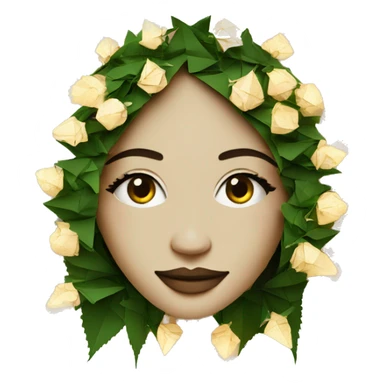  Hemp 420 lady face made of 420 origami newspaper roses hemp leaves lantern fairy lights burning paper and hemp leaves in hair fairy lights sticker