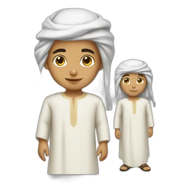 Saudi dress boy sticker
