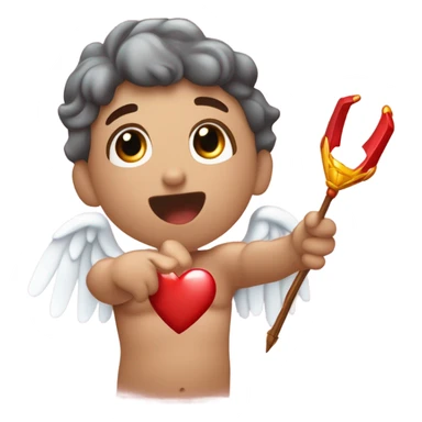 Cupido y su flecha de amor sticker
