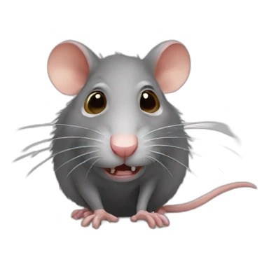 Ugly rat sticker