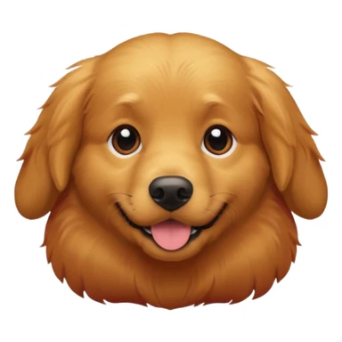Golden retriever with dark red fur sticker