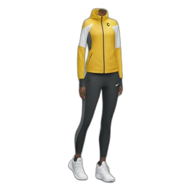 Ensemble nike tech sur une personne sticker