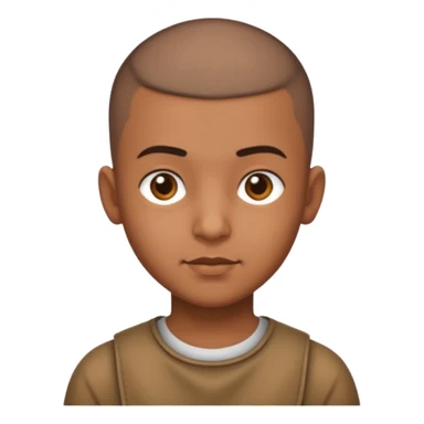 Indian boy with buzz cut sticker