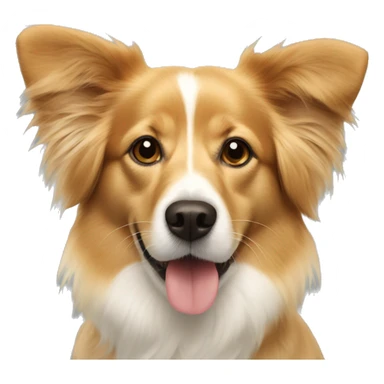 Papillon x golden retriever mix  sticker