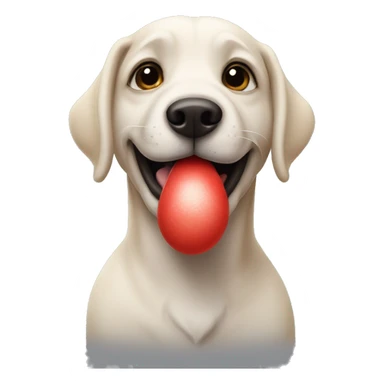 Un perro tirando un beso sticker