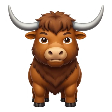 High resolution of An ox sticker