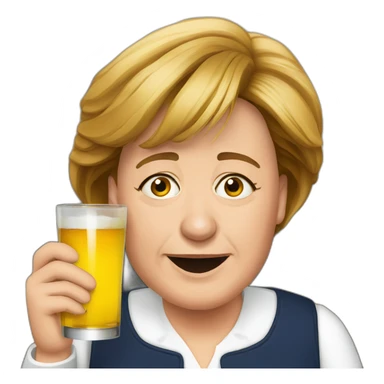 drunk-angela-merkel sticker