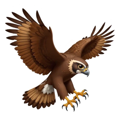 Falcon flying sticker