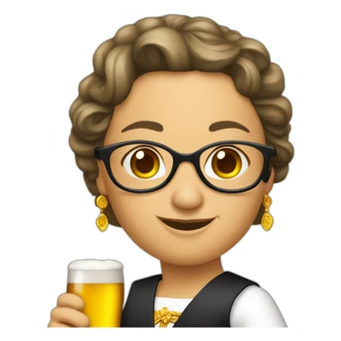 Gitanas Nauseda (Lithuanian president) holding beer sticker
