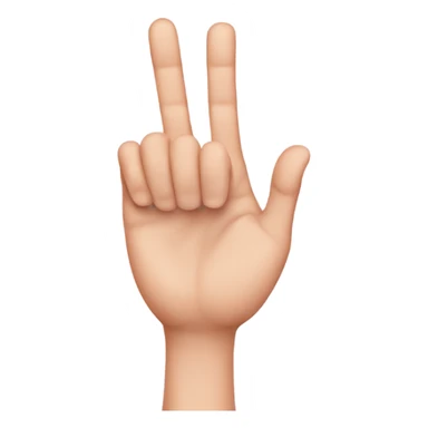 Hand finger heart sticker