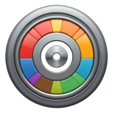 Genrate for me a settings wheel like an iphone sticker