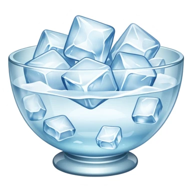bowl of ice sticker