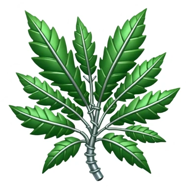 quiero una fucion de pernos y hojas de arbol ahi esta un referente sticker