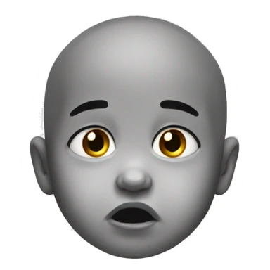 Crying baby with tears sticker