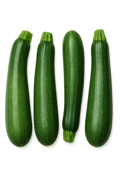 zucchine vista dall'alto, iperrealistiche 4k sticker