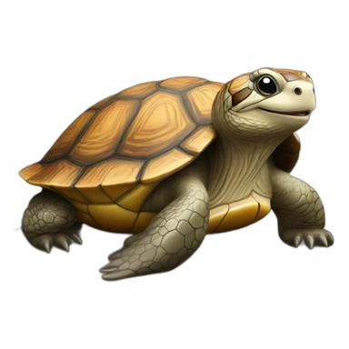 Tortue sur une loutre sticker