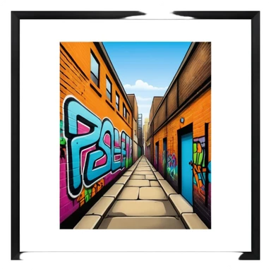 Pedley St Alley graffitti sticker