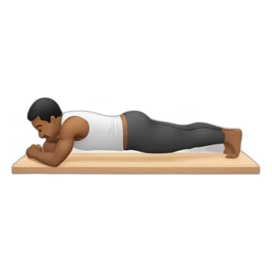 Man doing planks sticker