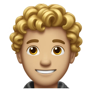 Happy birthday my friend Jake he has brown hair and plays keyboard and wears a gold chain necklace  sticker