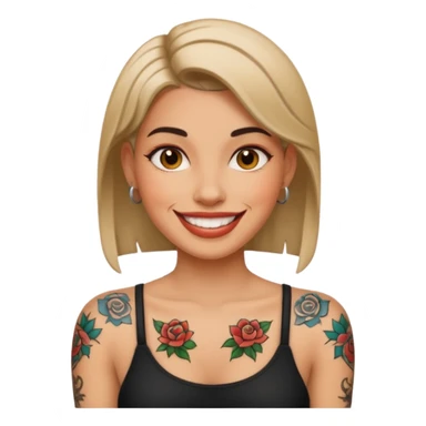 Women with tattoos sticker