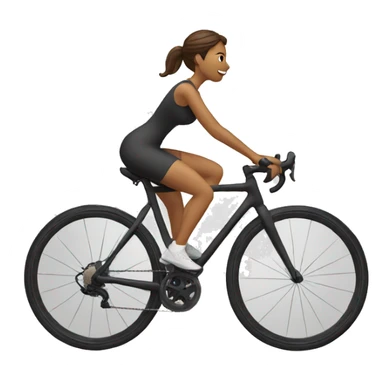 woman Cycling sticker