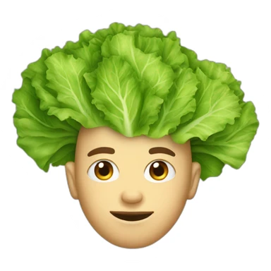 head of lettuce sticker