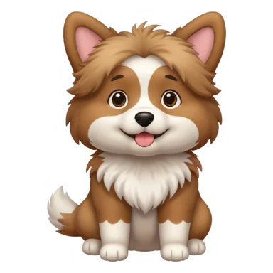 Cute dog full body with legs and all sticker