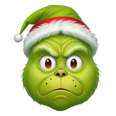 Un emoji de el Grinch diciendo ho ho ho sticker