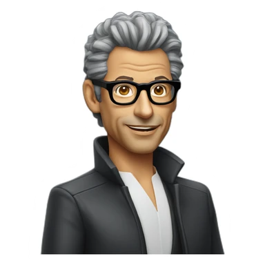 Jeff goldblum innovation consultant wearing glasses sticker