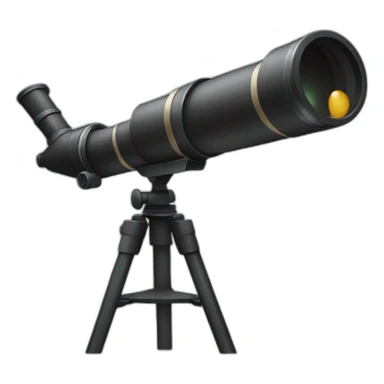 Emoji watching with telescope sticker