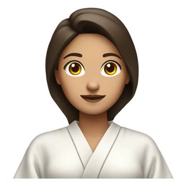 In Robe Spa day white girl brunette sticker