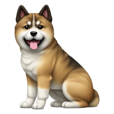 Akita with brindle fur  sticker