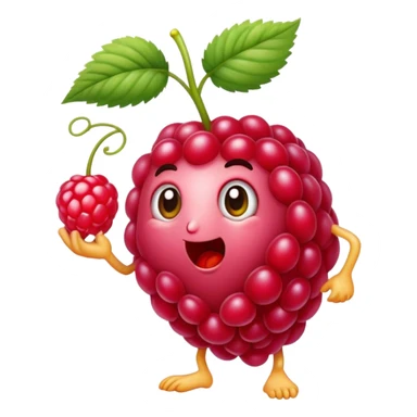 A raspberry searchs for best food sticker