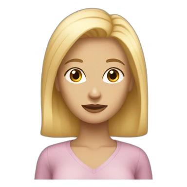 Femme blonde au carre sticker