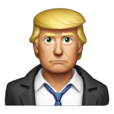 Trump mug shot sticker