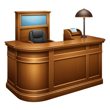 Reception desk
 sticker
