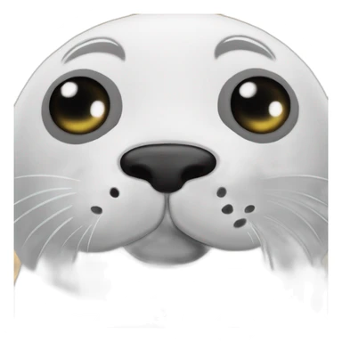 stuffed toy seal with eyes closed sticker