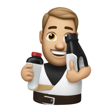 Guy spilling balsamic vinegar  sticker