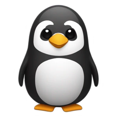 Un pingouin dans l'espace  sticker