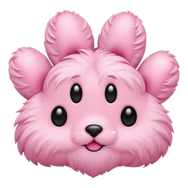 paw emoji, simple and cute sticker