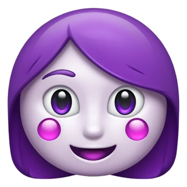 anel branco e roxo sticker