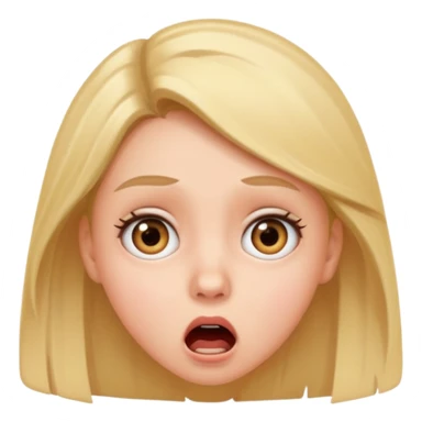 Shocked girl  sticker