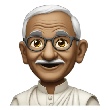 Gandhi is a Fun House contestant with Pat Sharpe sticker