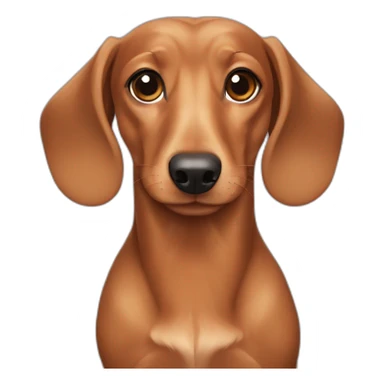 fawn colored dachshund sticker